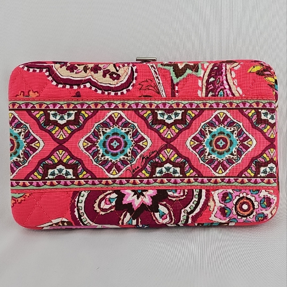Vera Bradley Paisley Quilted Hard Case Clutch